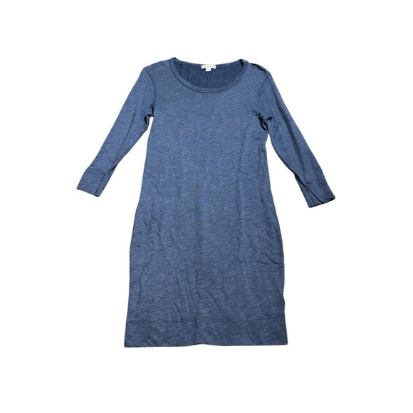 Standard James Perse Long Sleeve T-shirt Dress Size‎ 2 Medium Blue Modal Blend - Picture 1 of 6